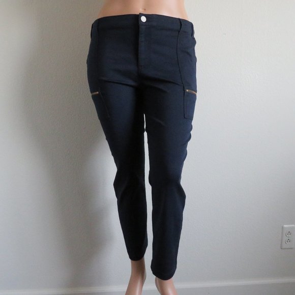 DEMOCRACY Jeans Women's Utility Pants Tummy Control No Gap Waistband Plus Size - Picture 3 of 4